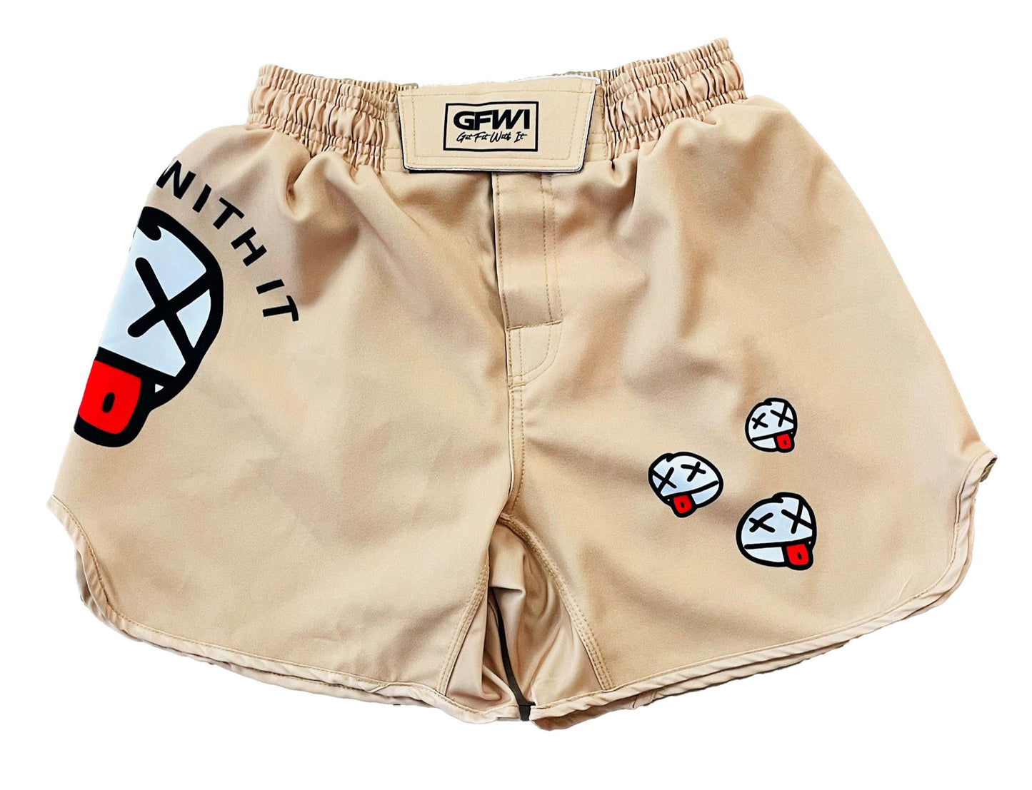 gold mma shorts
