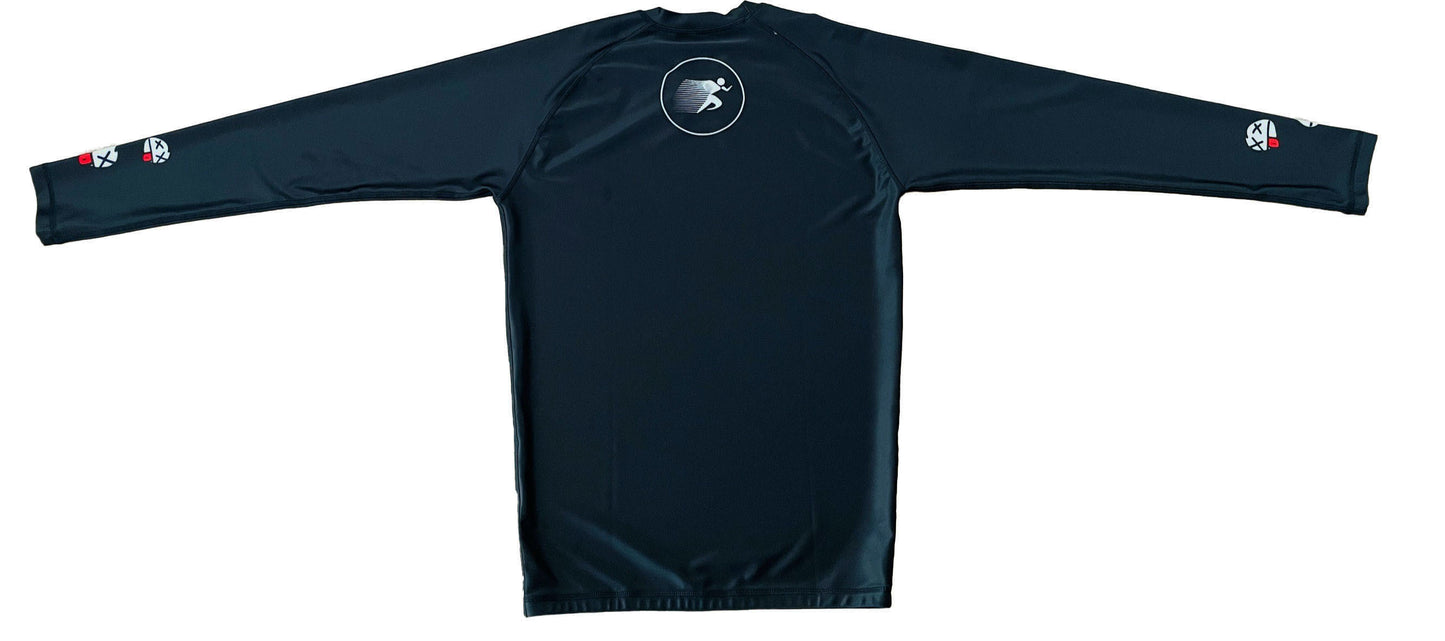 GFWI DEAD FACE Black RASHGUARD LONG SLEEVE