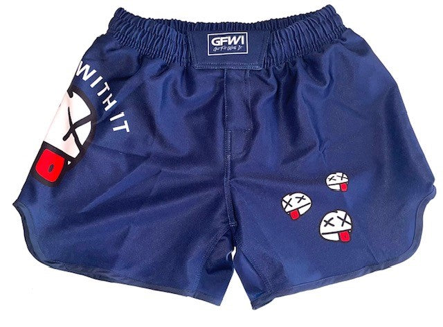 GFWI Dead Face Navy Blue Shorts