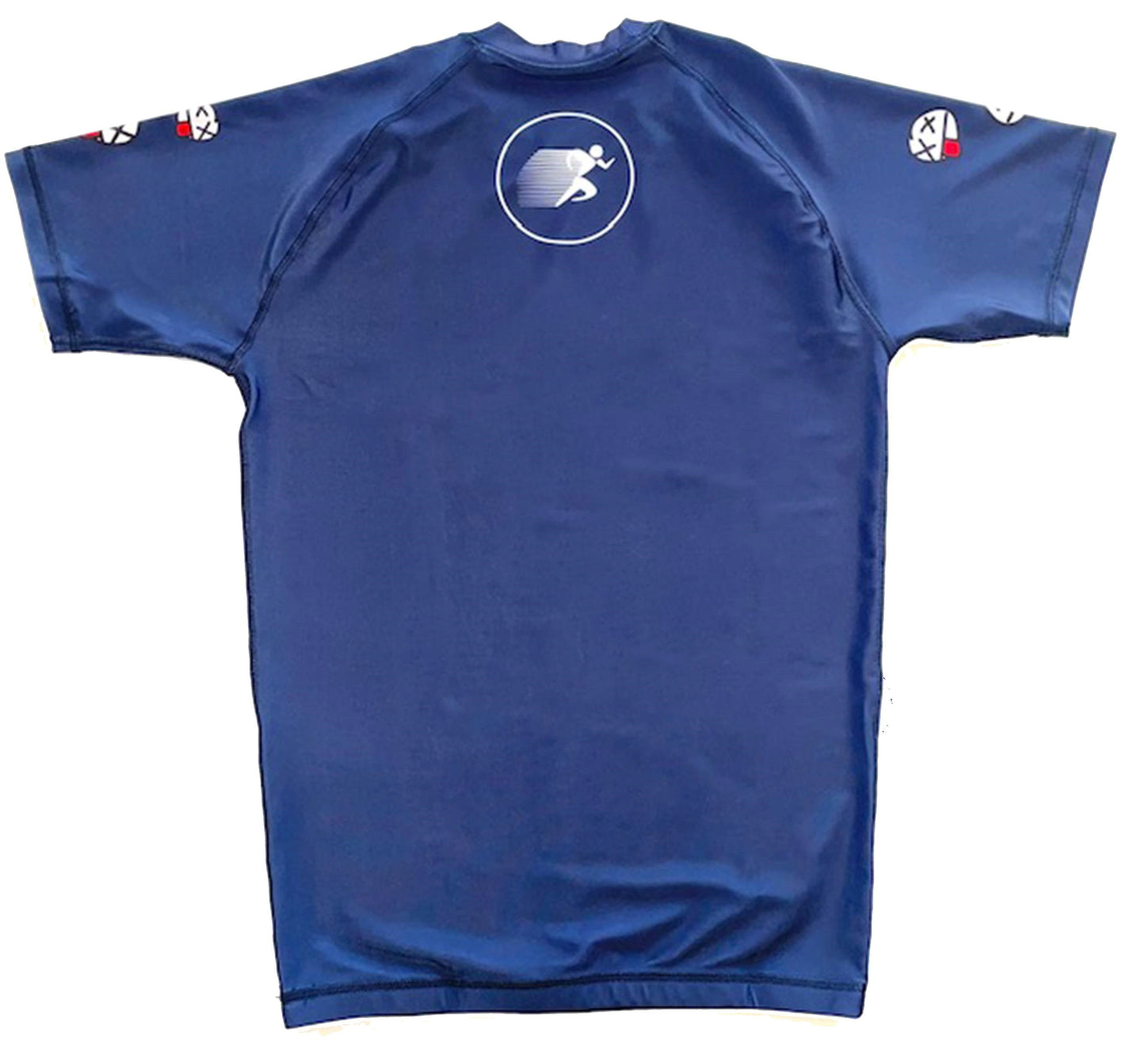 GFWI DEAD FACE Blue RASHGUARD SHORT SLEEVE