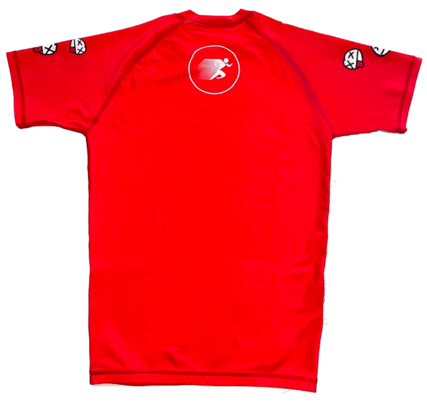 GFWI DEAD FACE Red RASHGUARD SHORT SLEEVE